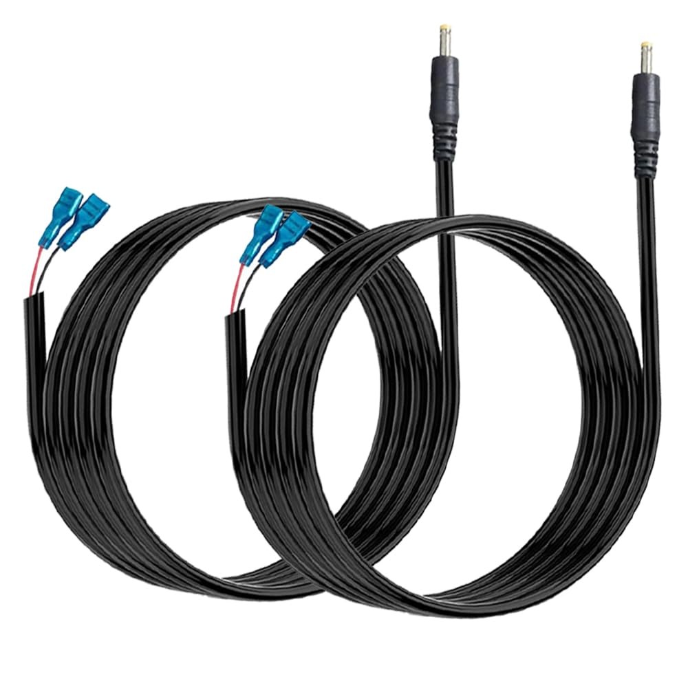 Yoizyfree 2 PCS Trail Camera Power Cord,5.5×2.1mm DC 79 inches, Black