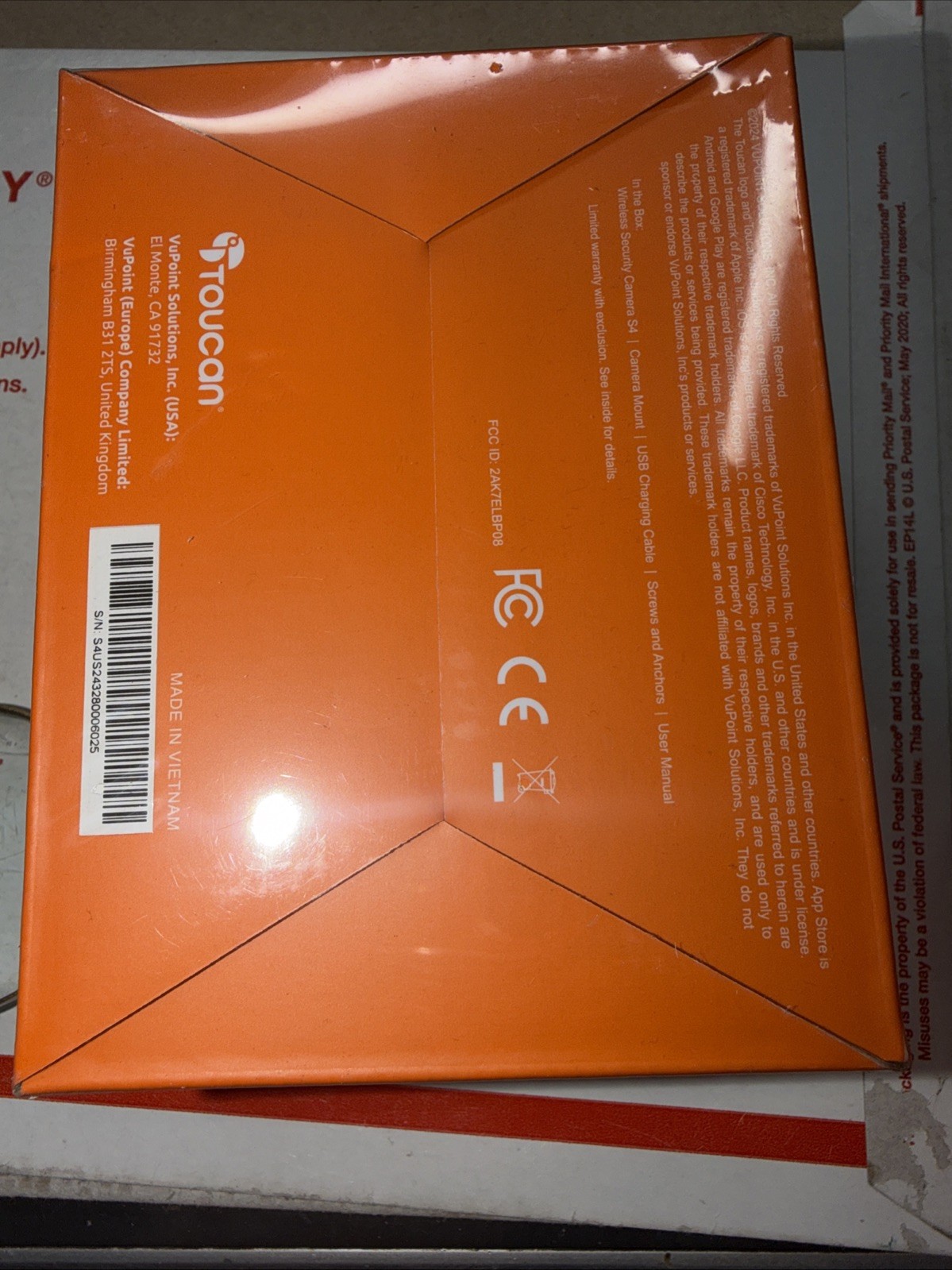 Toucan Wireless Security Camera S4 – Model# TWC400S – White