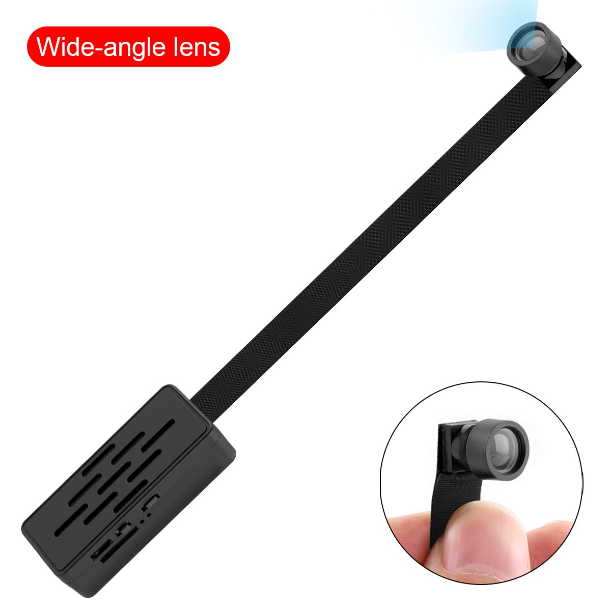 1080P Mini WiFi Camera Hotspot WiFi Connection Motion Alert Audio Flexible Lens