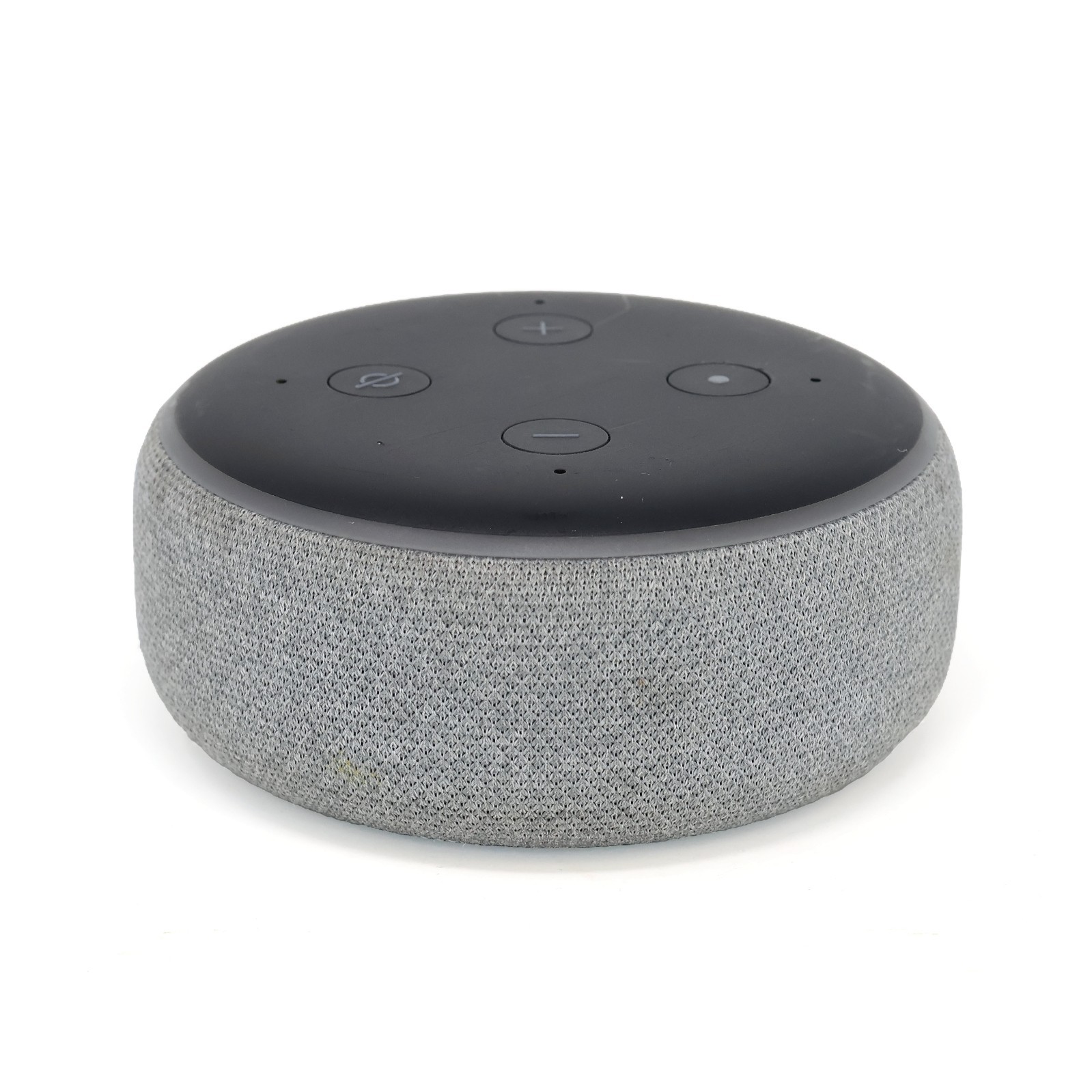 Amazon Echo Dot 3rd Gen Smart Speaker, Heather Gray + Power Adapter – Tested