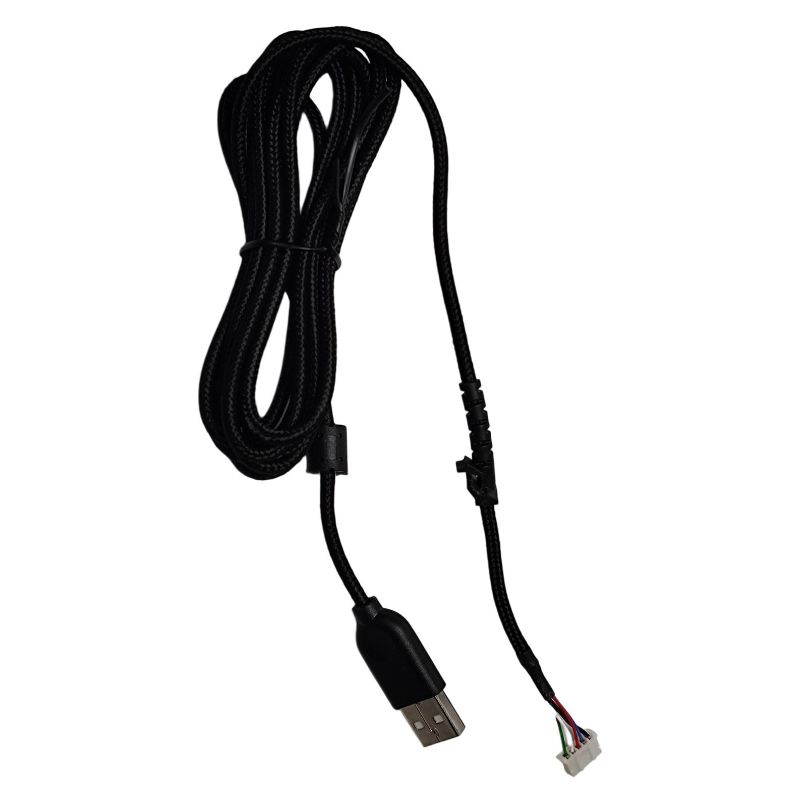 For Logitech G502 Hero Replacement Cable PVC with Snakeskin Braid Black