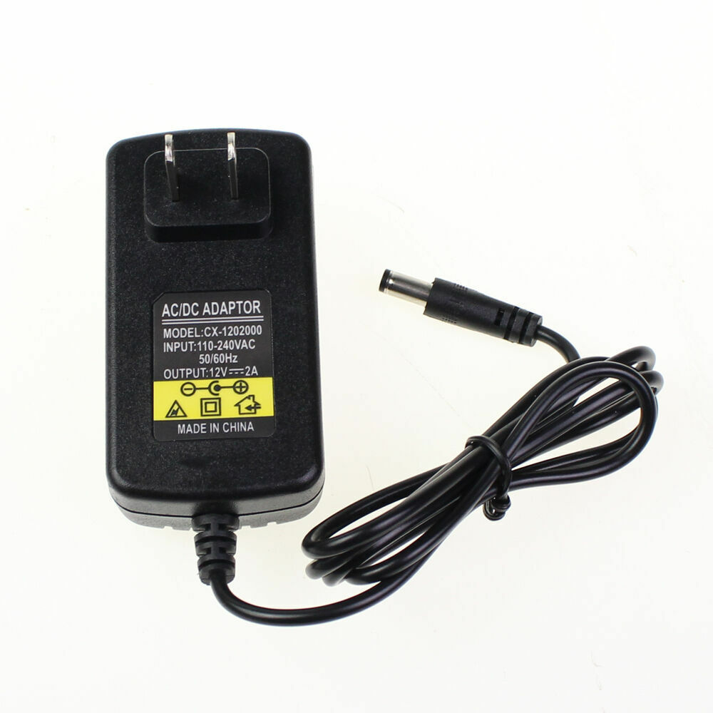 12V 2A AC / DC Power Supply Adapter for 100V-240V 50/60Hz Adapter+1to2 Splitter