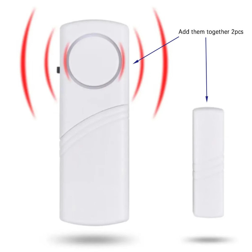 2pcs Wireless Door Window Magnetic Sensor Alarm Home Security System