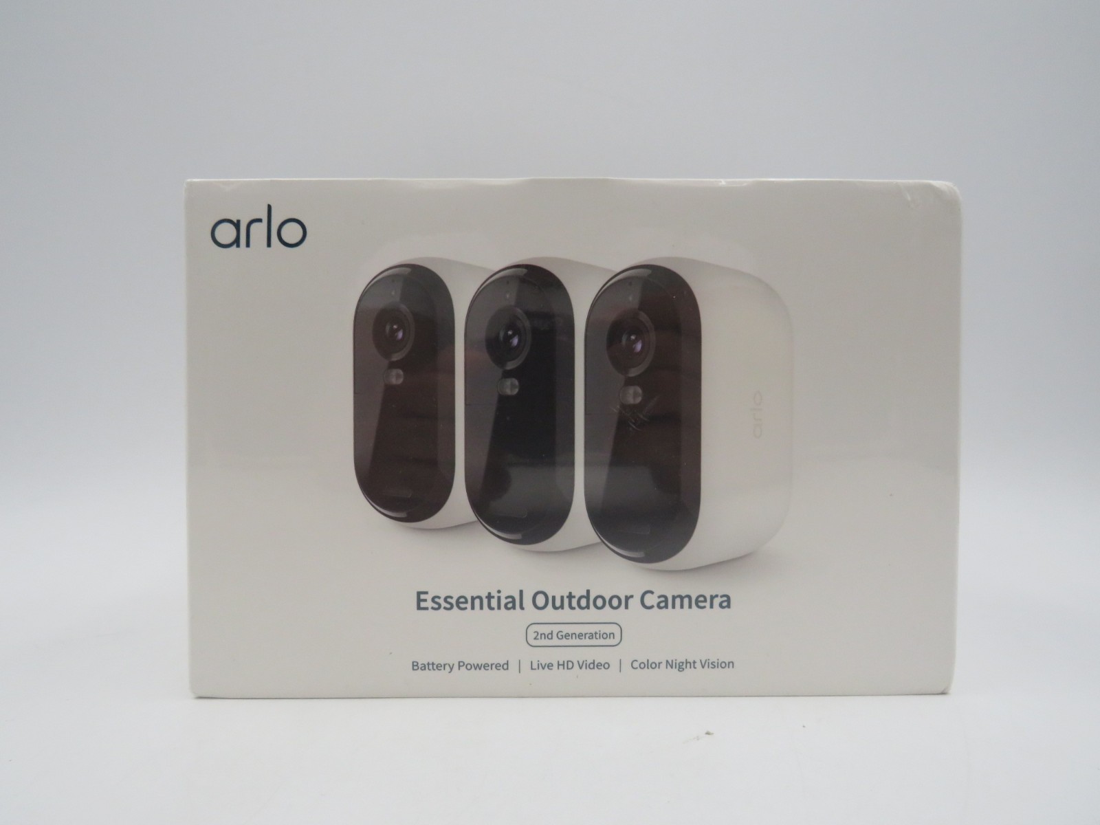Arlo Essential Security Camera 1080p HD Outdoor/Indoor 2nd Gen 3 Cam White NEW