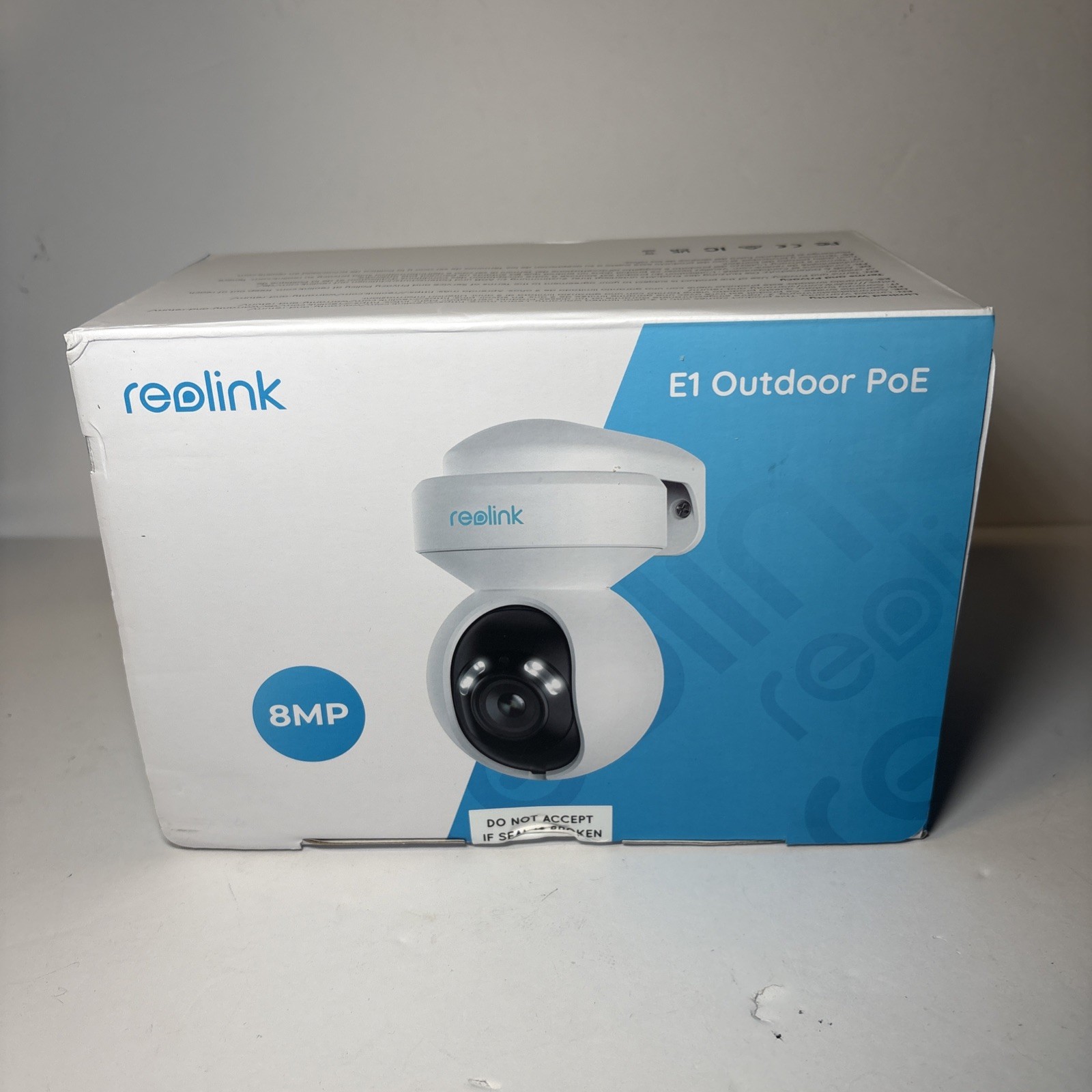 NIB Reolink E1 Outdoor SE PoE 4K 8MP Auto-Tracking Security Camera 360° Coverage
