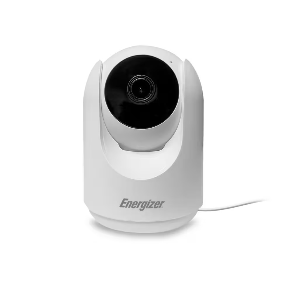 Pan and Tilt Wired Wifi Indoor White 1080P HD AC Powered Surveillance Home Secur