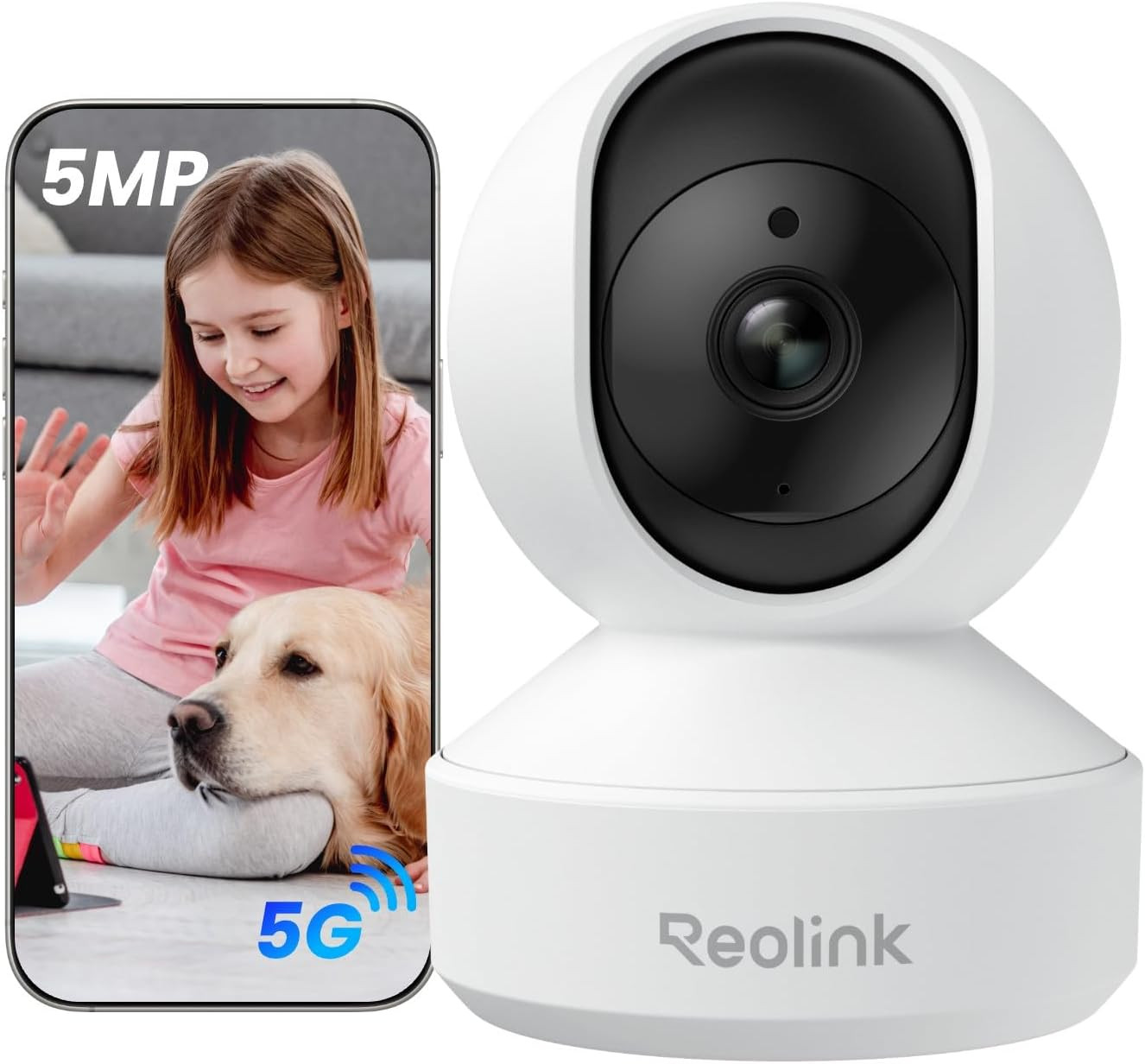 REOLINK E1 Pro 3K Dual-Band Wi-Fi Indoor Camera for Baby & Pet Monitoring | Auto