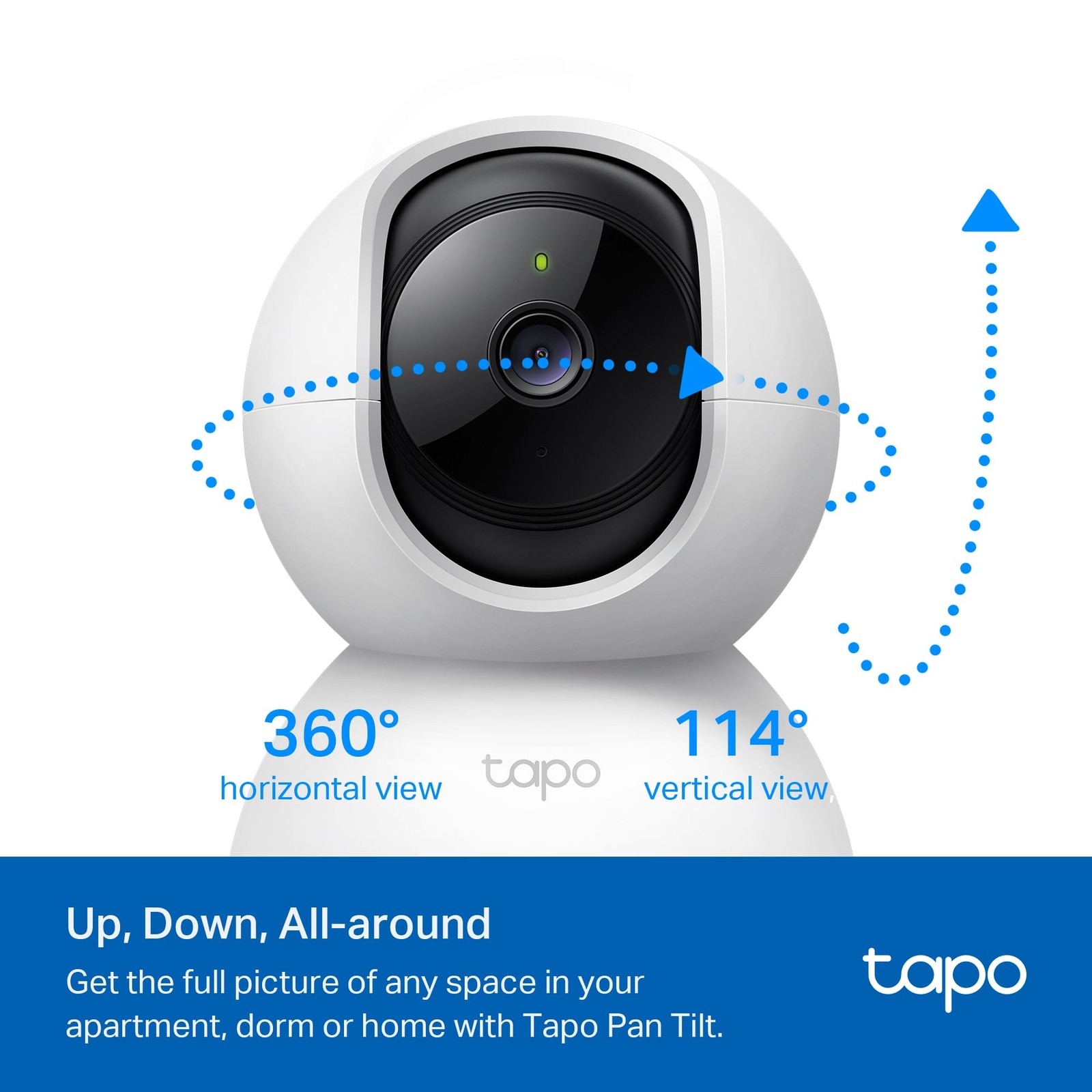 TP-Link Tapo 2K Pan/Tilt Security Camera for Baby Monitor Dog Camera w/Motion…