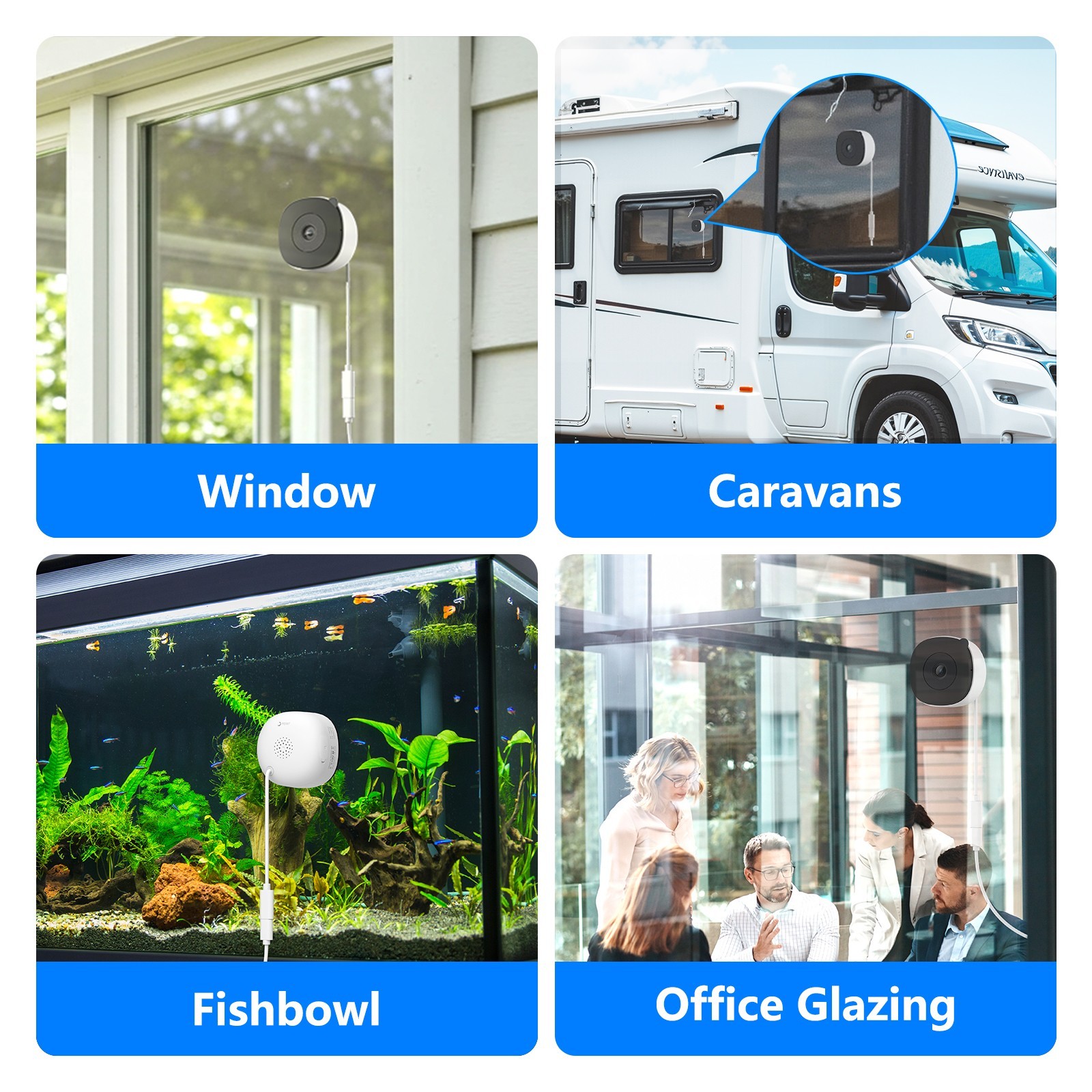 Wansview Window Camera – Replaces Outdoor Cam | 2.4/5G Wi-Fi | 2K Resolution