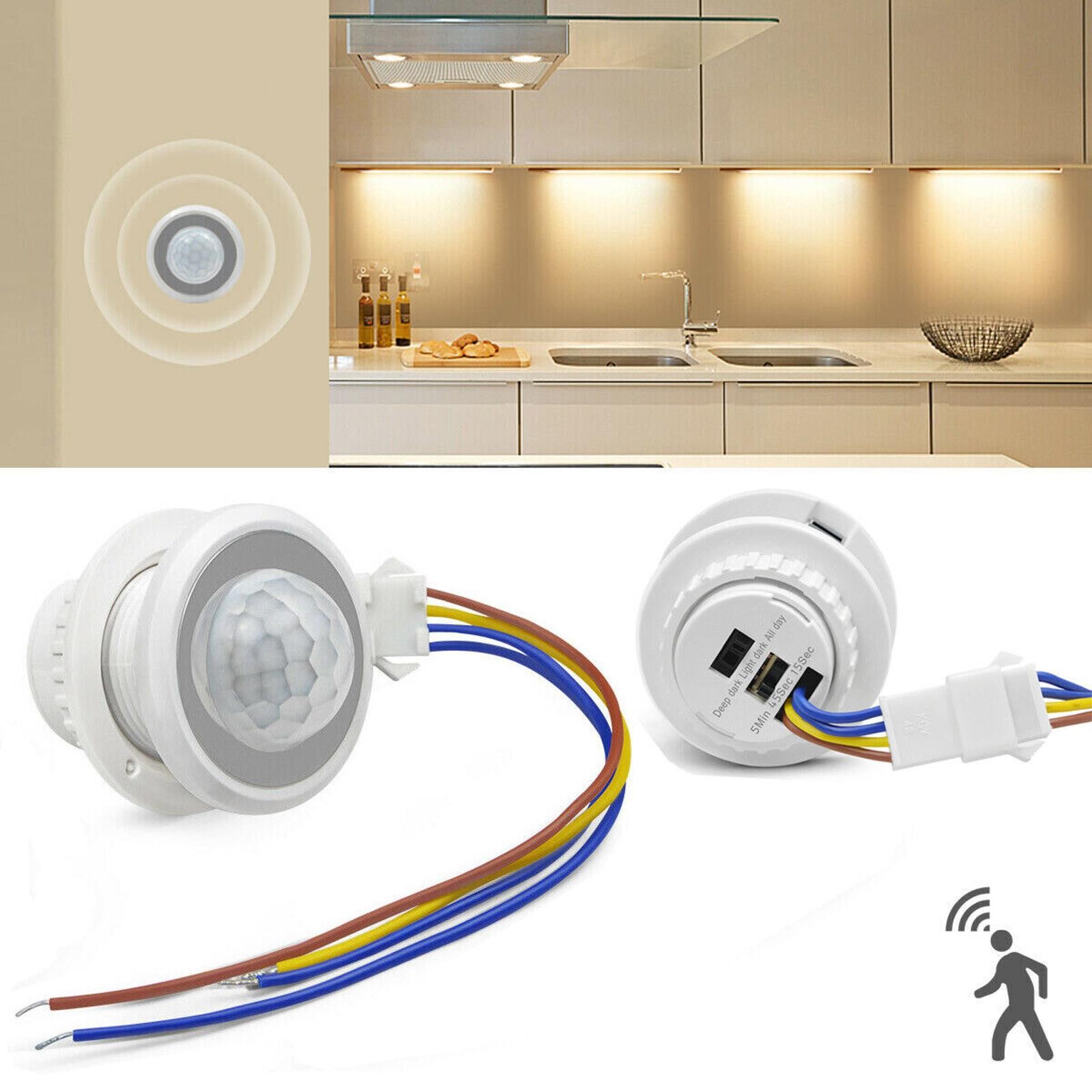 AC PIR Infrared Body Motion Sensor Detector Control Switch Lamp Light 110V 220V