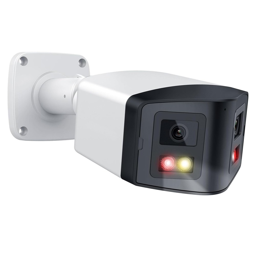 Vikylin 4K 180° Wired Dual Lens IP Camera Full Color Motion Detection 2Way Audio