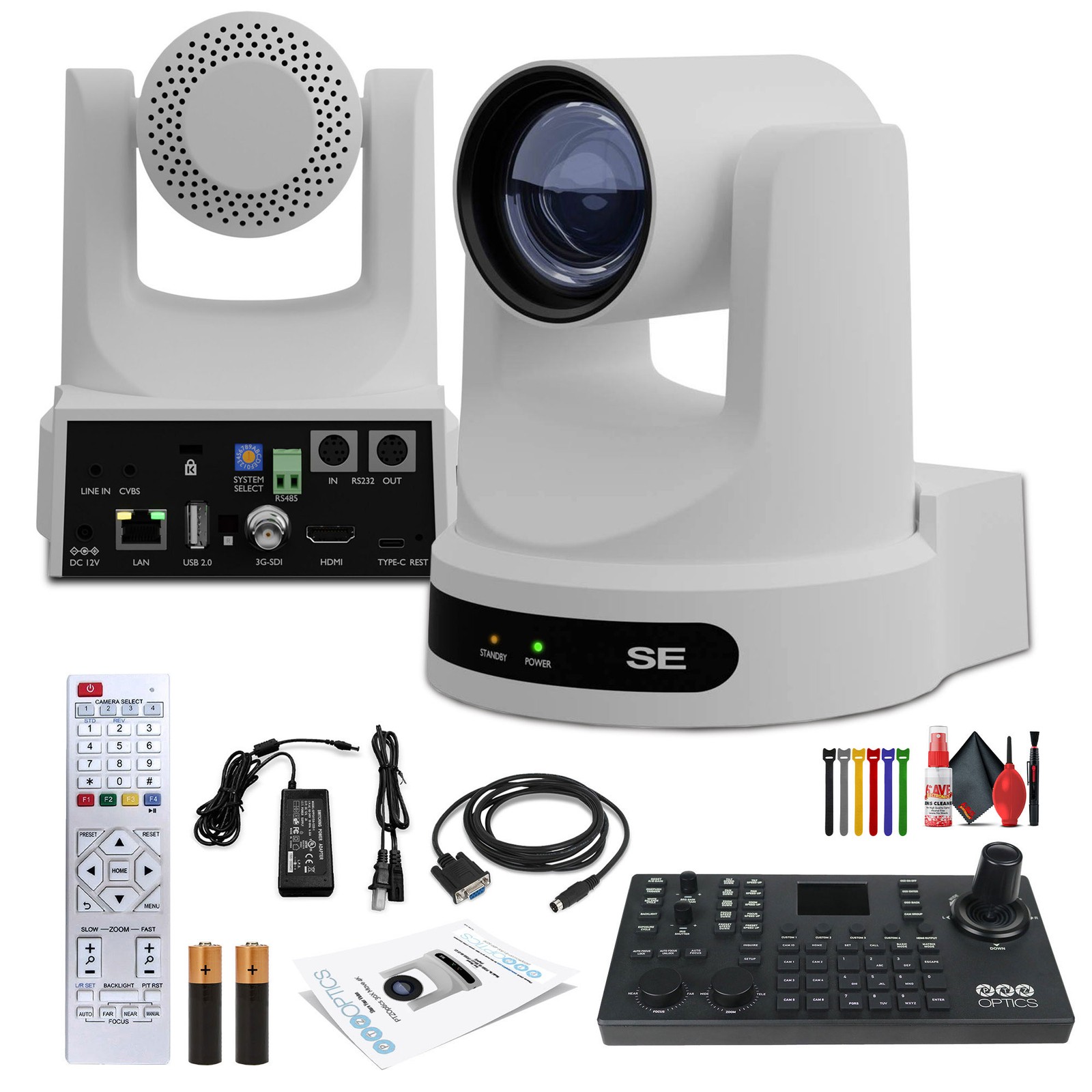 PTZOptics Move SE PTZ Camera with 20x Optical Zoom + SuperJoy PTZ Camera