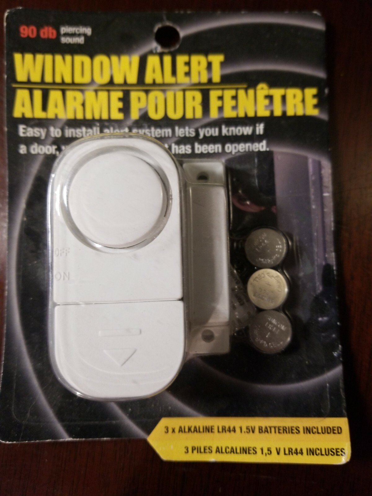 Wireless Window and Door Intruder Alert Alarm (90 db, Batteries Included) * NEW!