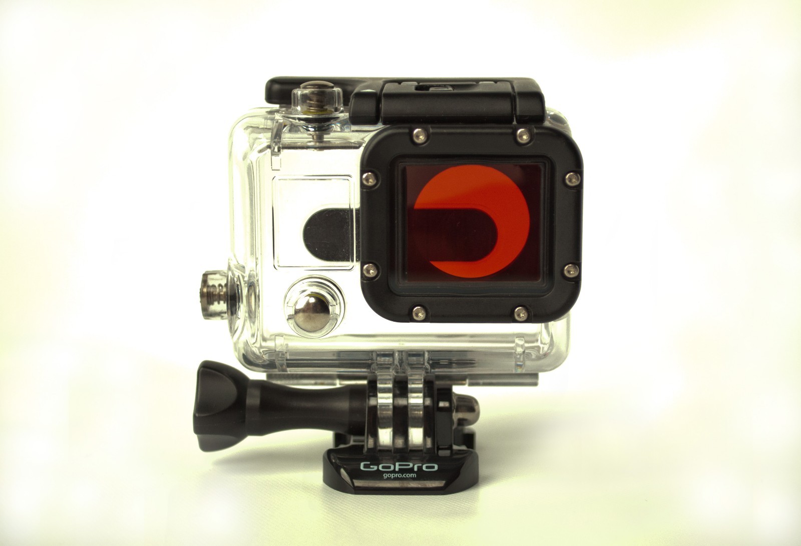 Deep Dive Waterproof Housing Black White for GoPro HD Hero 3+ Plus Red Filter