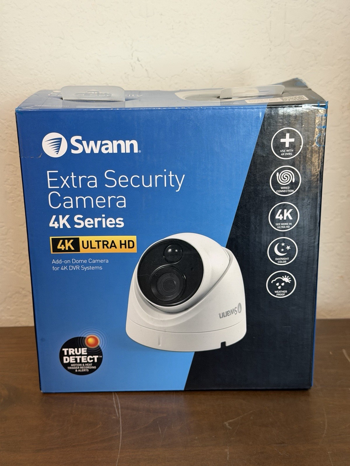 Swann SWPRO-4KMSD Indoor/Outdoor 2160p Wired Surveillance Camera – White