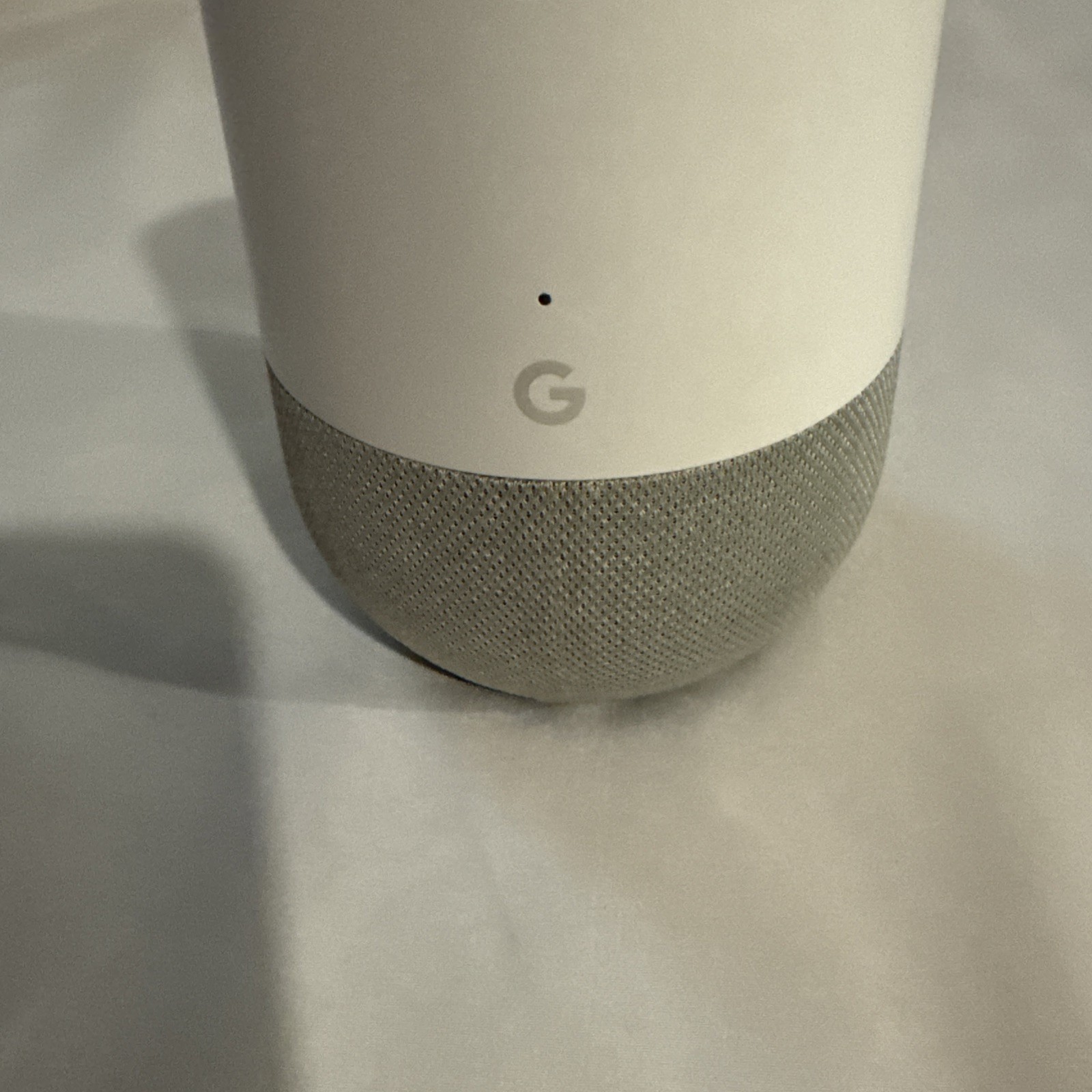 Google Home Smart Assistant White Slate No Cord Tested Working