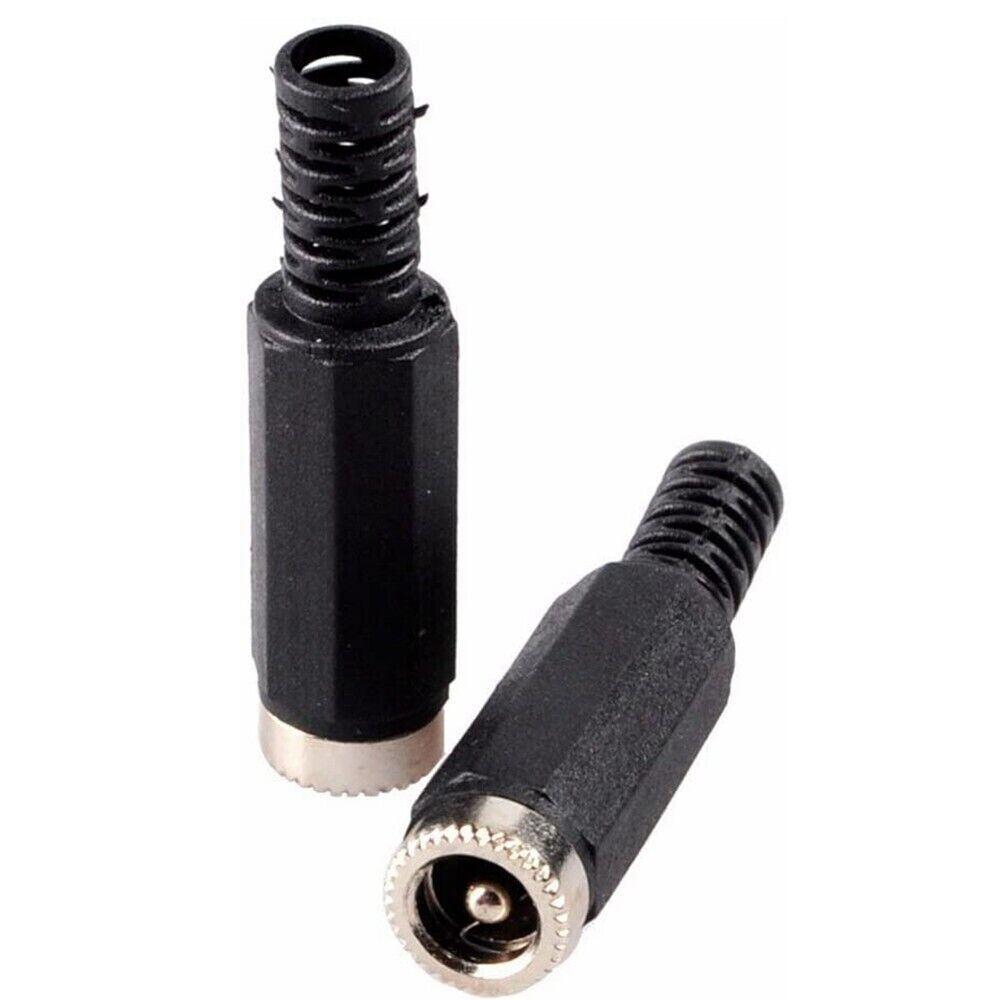 40Pcs DC Power Plug Adapter Male Female Socket Jack Cable Connector 5.5 x 2.1mm