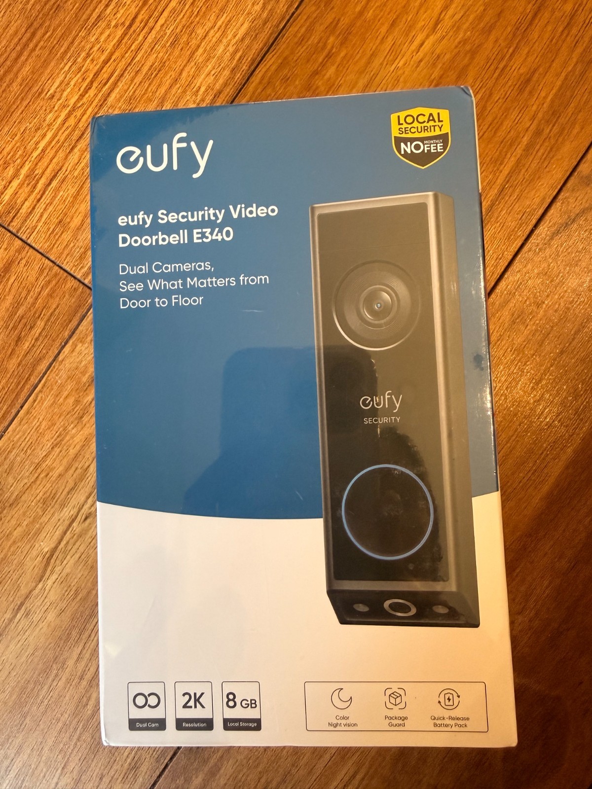 Eufy E340 Security Video Doorbell & HomeBase Local Storage NEW