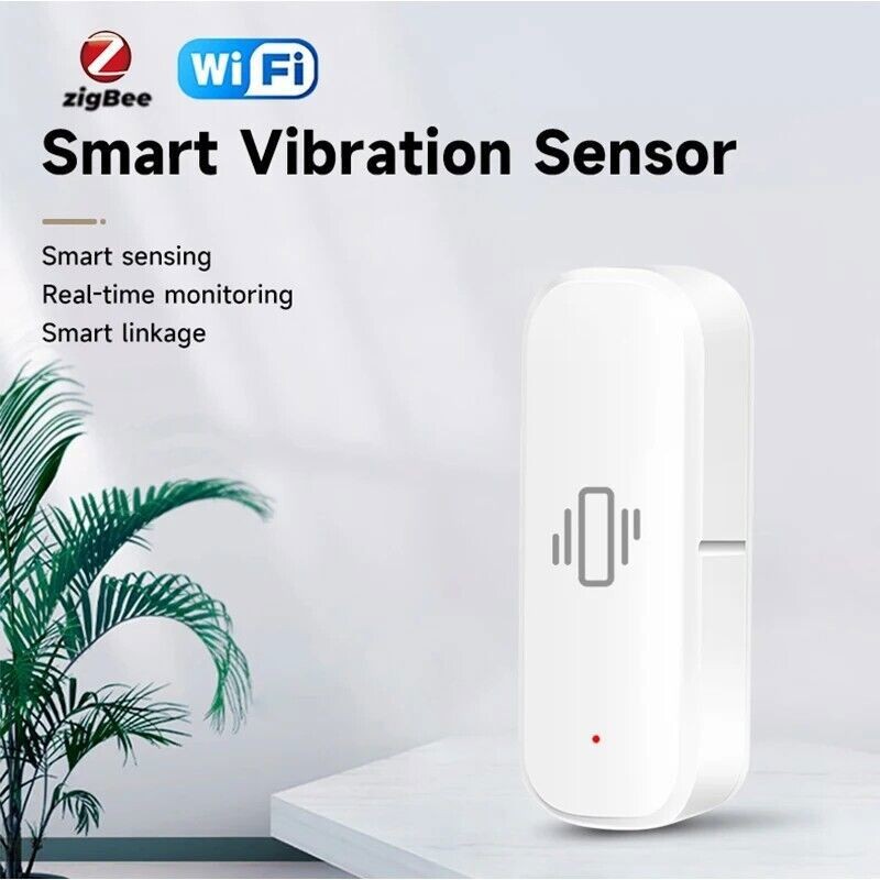 1/2pcs Tuya Smart Home WiFi Vibration Sensor Realtime Monitor App Remote