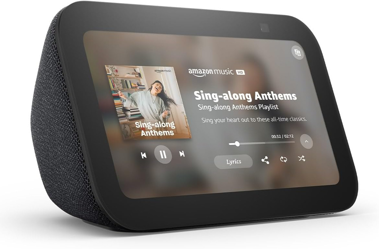Echo Show 5 (Newest Model), Smart Display, Designed for Alexa+, 2X the Bass and