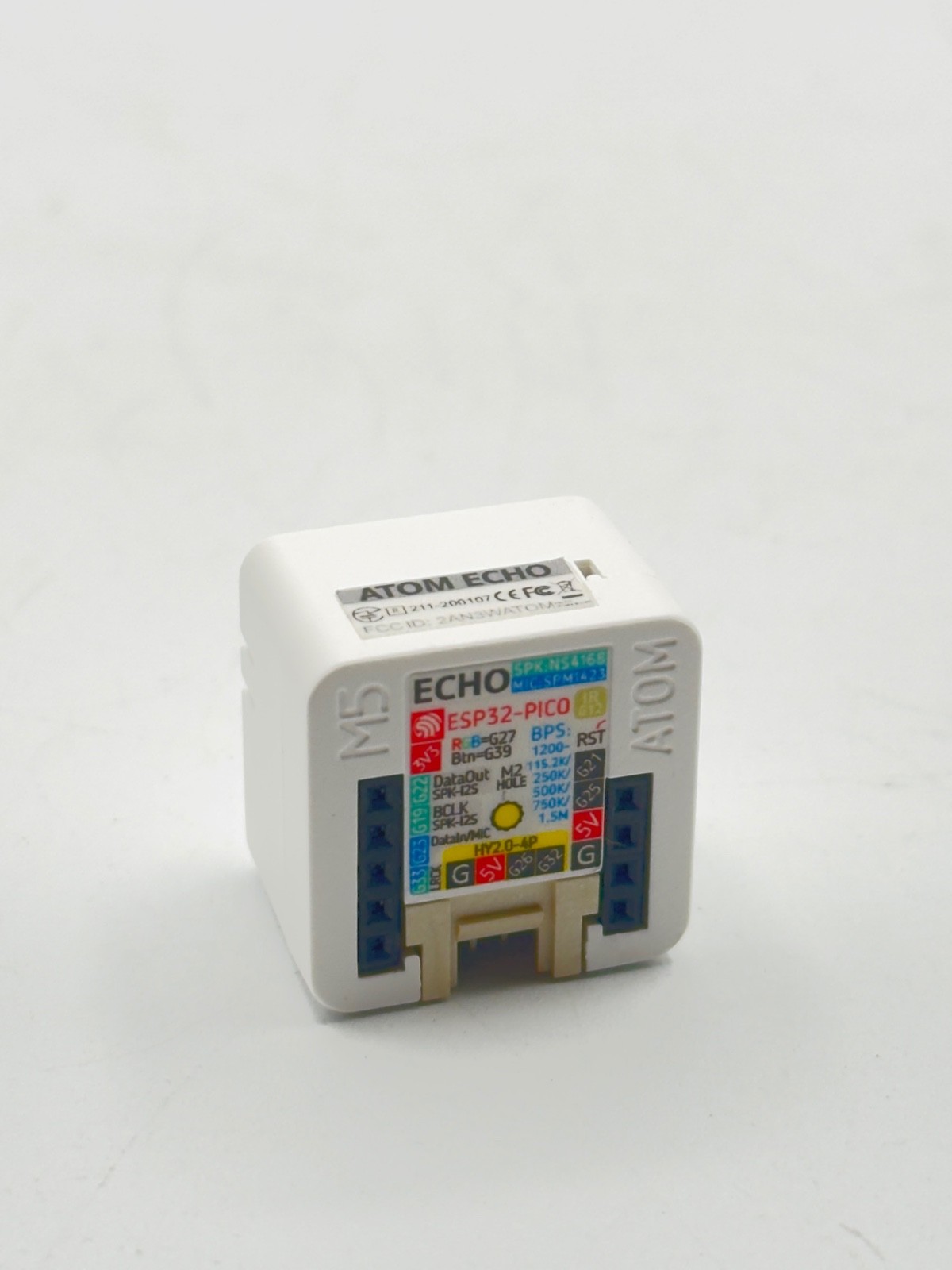 M5Stack ATOM Echo Programmable Smart Speaker Built-in ESP32 Bluetooth WiFi