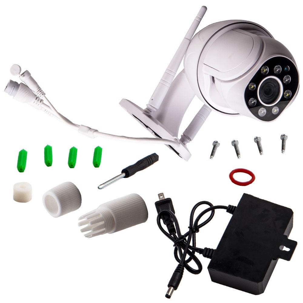 1080p FHD Outdoor PTZ IP Speed Dome Wireless Security Monitor Camera IP66 QME