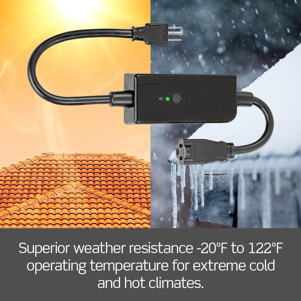 Decora Smart WiFi Outdoor Plug Matter Alexa Google Home Weather-Resistant