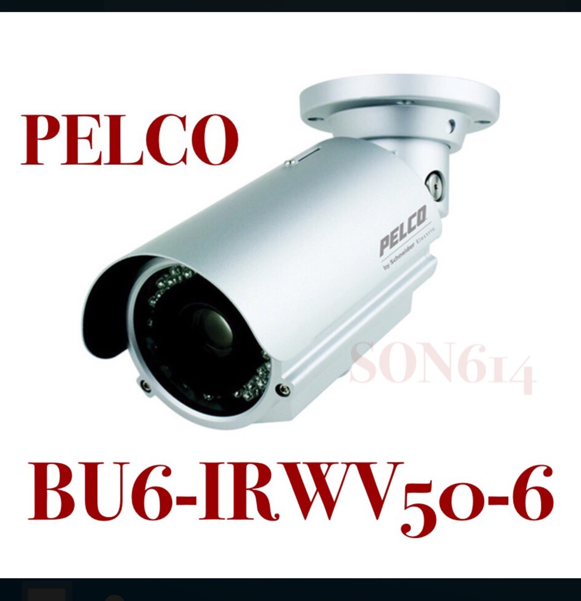 Pelco BU6-IRWV50-6 Security Color Camera 650TVL 6-50mm WeatherProof SN:1069 NEW!