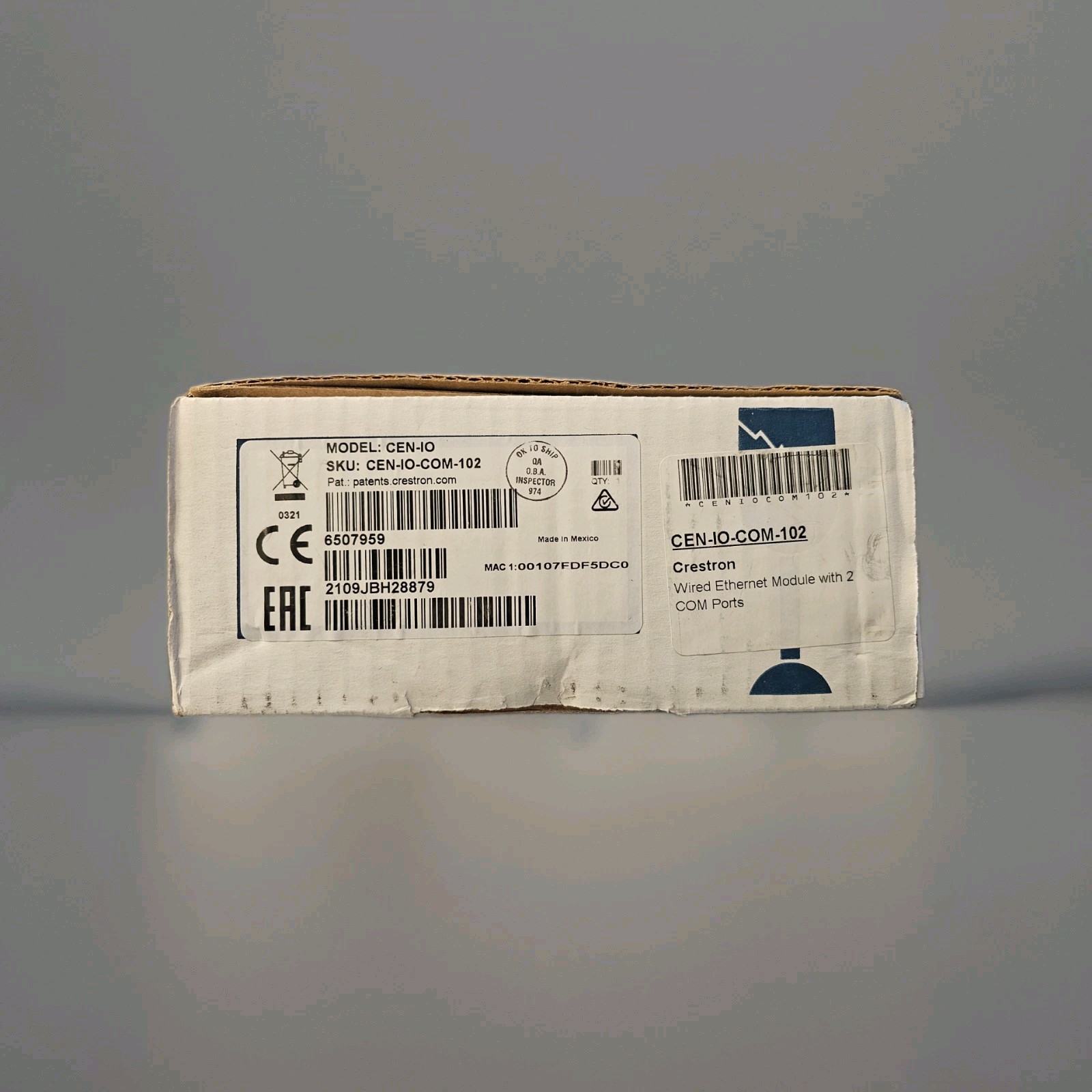 Crestron CEN-IO-COM-102 Ethernet IO Module Wired Control Interface