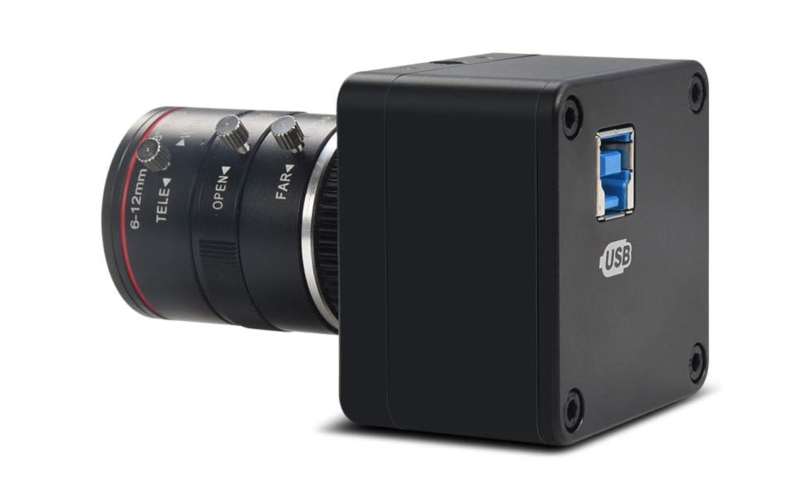 MOKOSE 4K@30fps USB Camera with 6-12mm Varifocal Manual Lens Webcam UVC Free