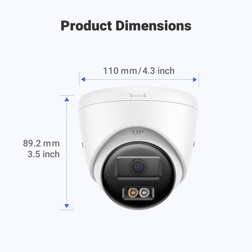 ANNKE 5MP PoE IP Security Camera Audio Recording Outdoor Color Night Vision AI