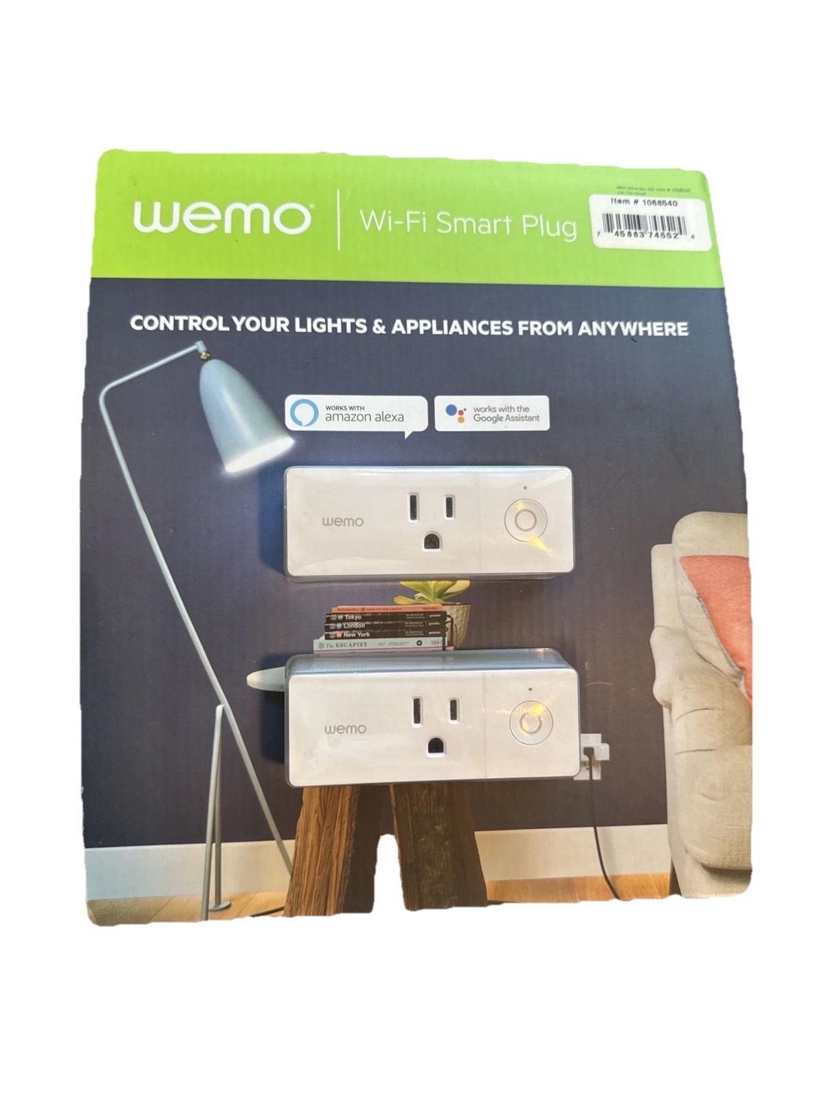 Wemo Smart Plug 2-pack WI-FI Work w/Alexa Google Assistant Brand New Sealed