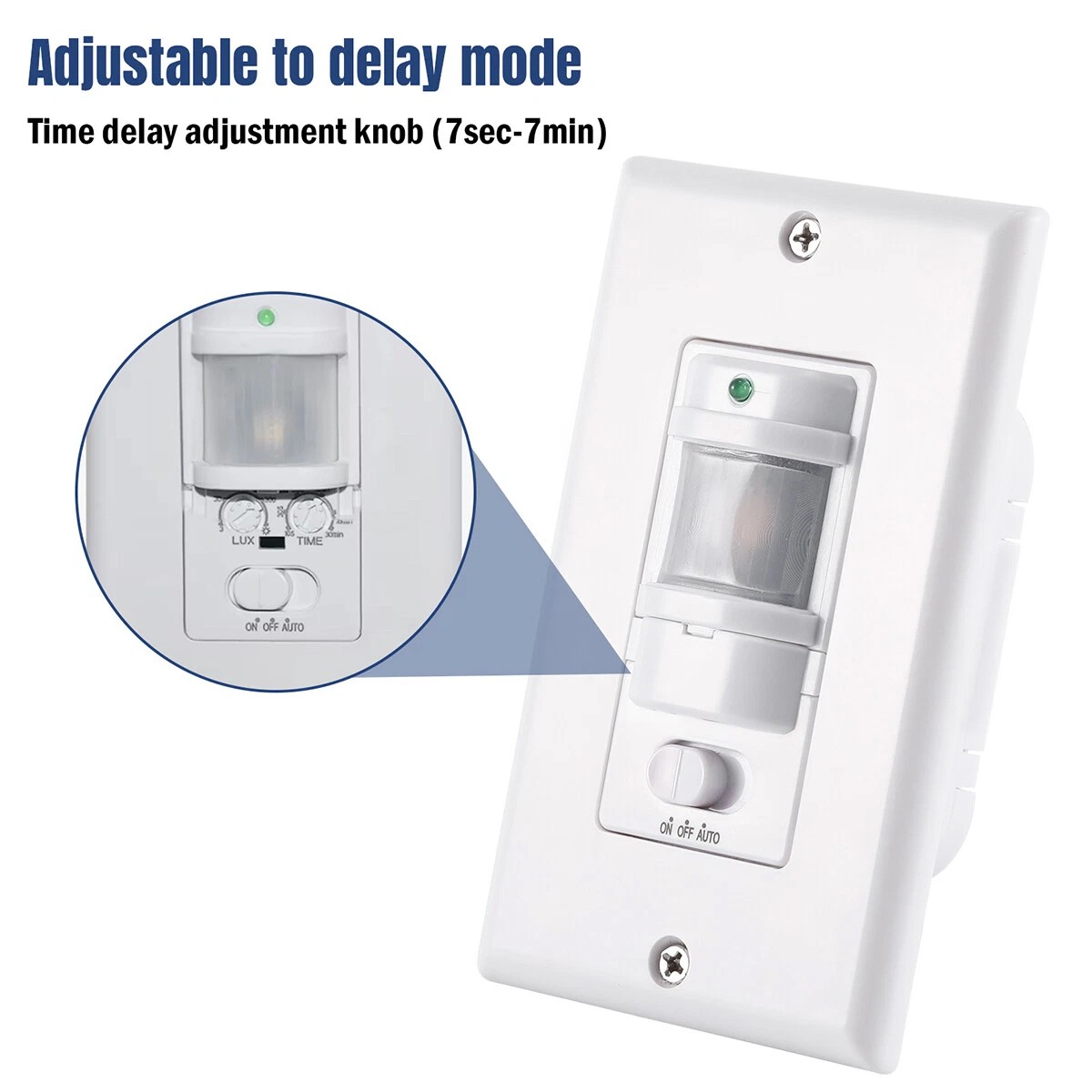 Automatic PIR Occupancy Motion Sensor Light Switch Auto On/Off Infrared