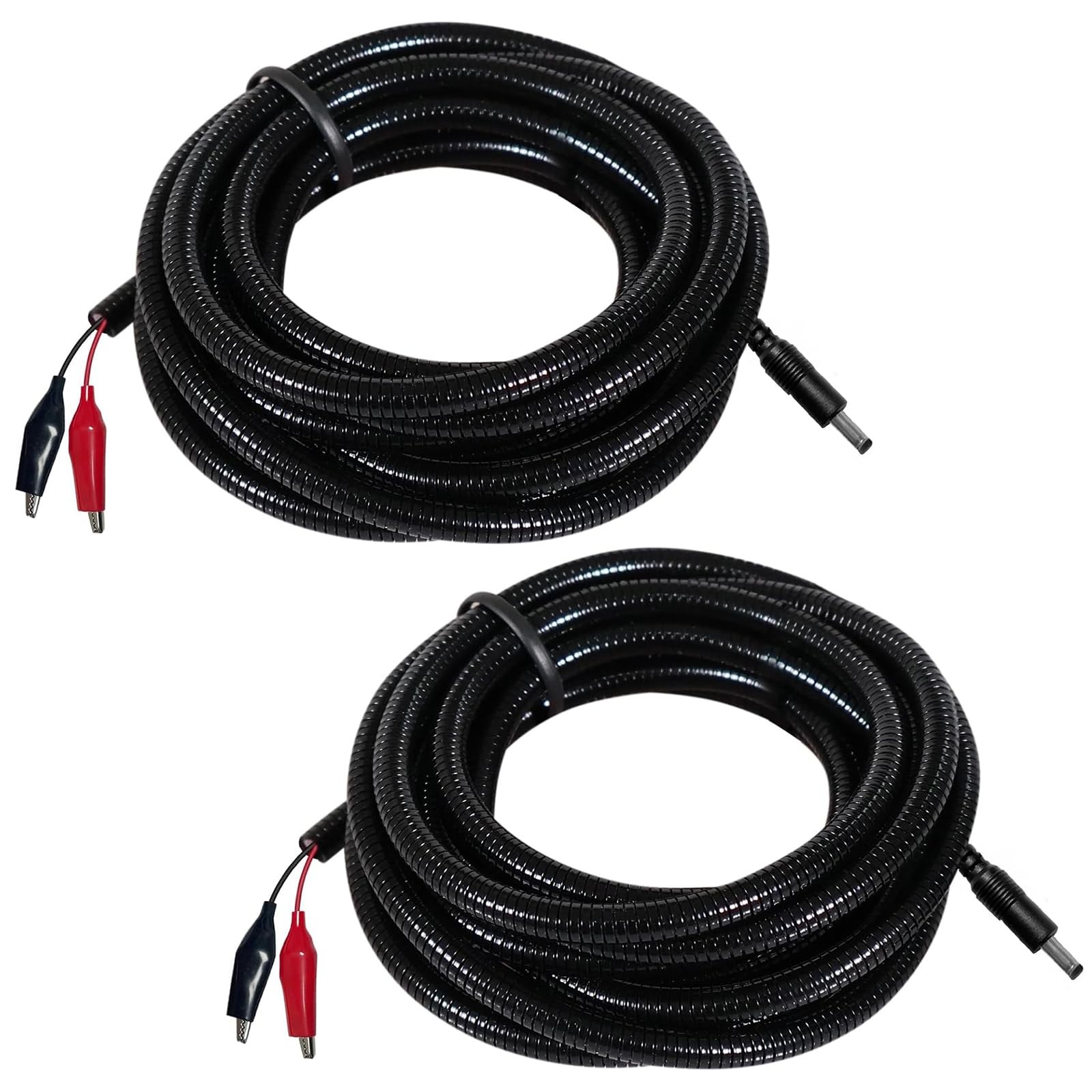 2 Pcs Chew-Resistant Trail Camera Power Cables, Compatible 79 inches, Black