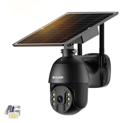 Soliom S600 4G LTE Solar Security Camera Outdoor 4G CCTV No Wiring Night Vision