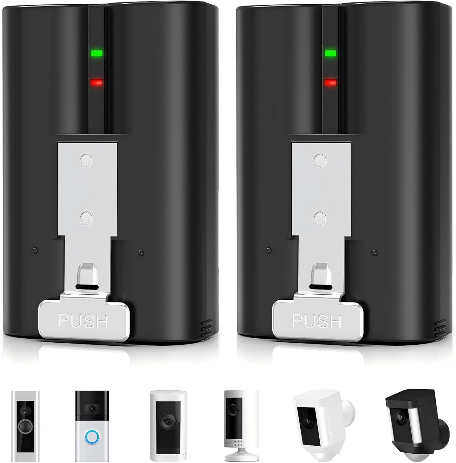 2 x Genuine Battery V4 For Ring Battery Doorbell Plus/Pro, Video Doorbell 2/3/4