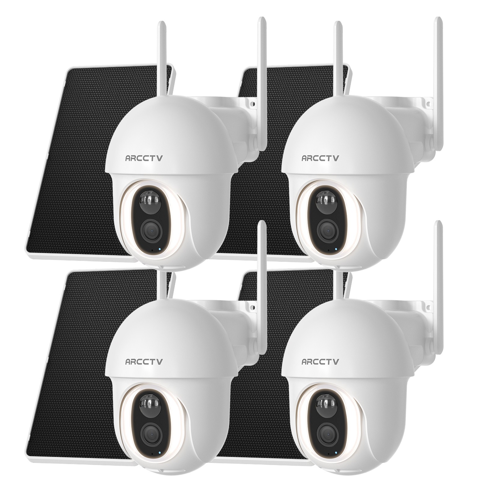 ARCCTV No WiFi 4G LTE Cellular Solar Battery Powered Security Camera 4MP Outdoor