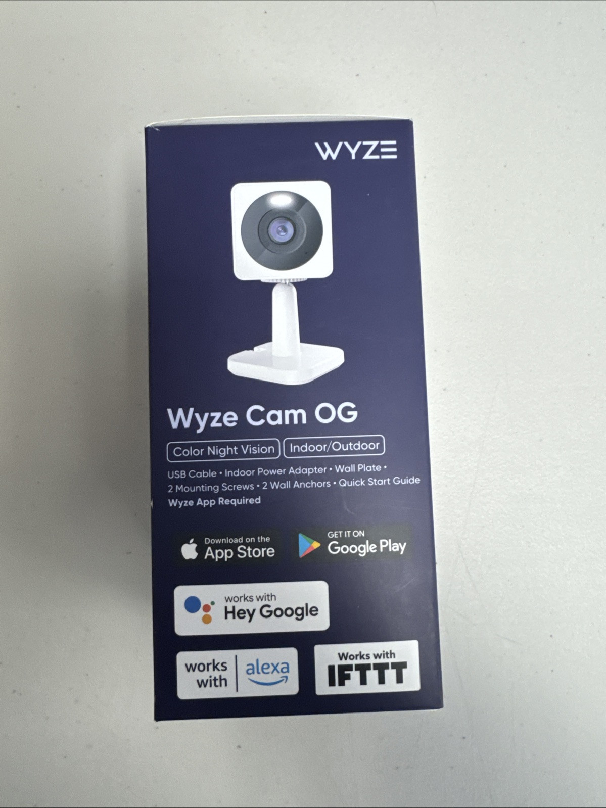 NEW Wyze Cam OG Wired 1080p HD SmartHome Security Camera with Built-In Spotlight