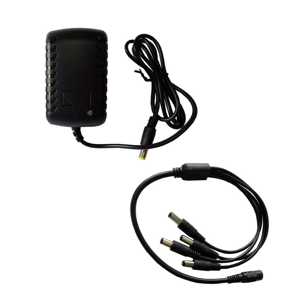 Security Camera Power Supply Adapter AC100-240V to DC 12V 2A 24W Converter Tr…