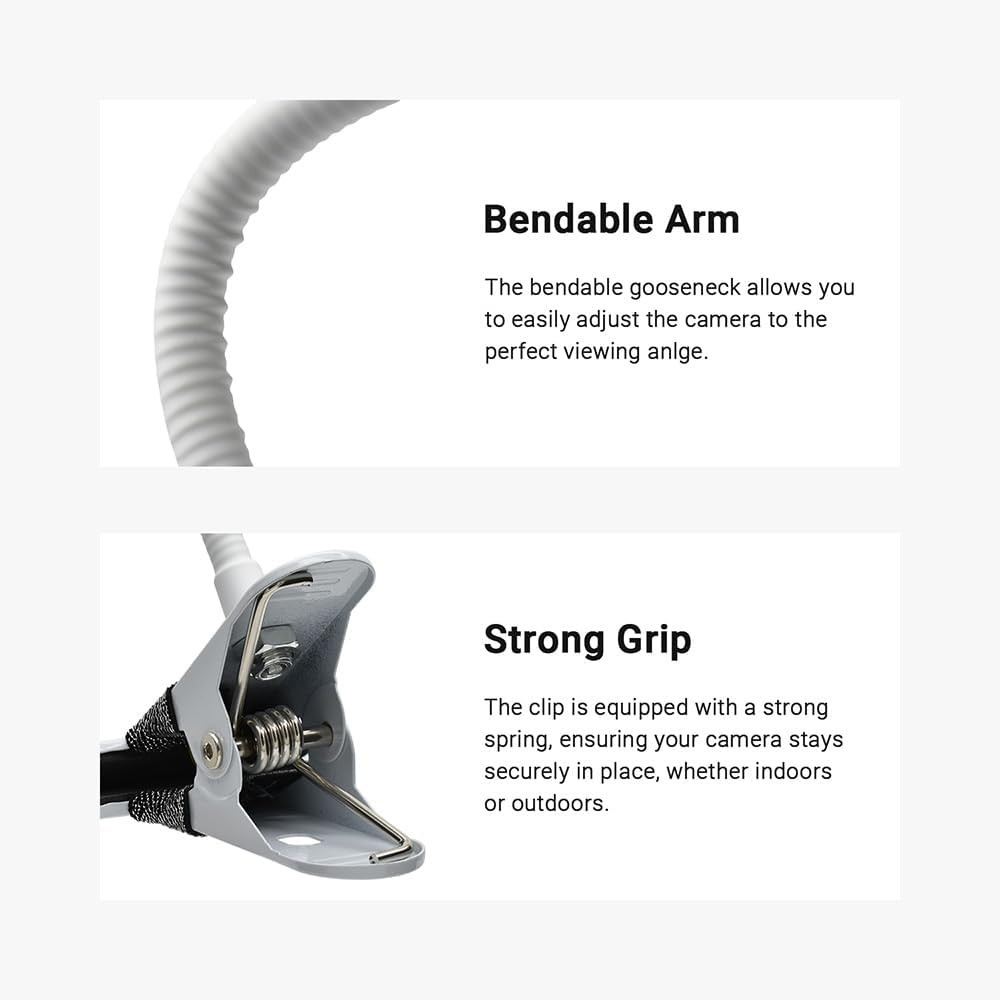 Clip Mount for Ring, Blink, Eufy, Google Nest, Wyze, and Arlo Indoor Outdoor Cam