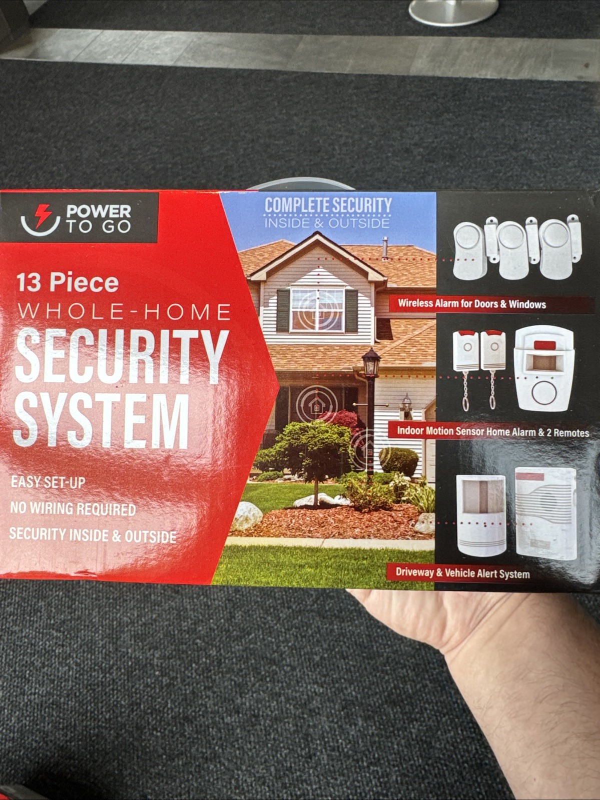 Security System Whole Home Protection by Action Products Power to Go 13 Piece