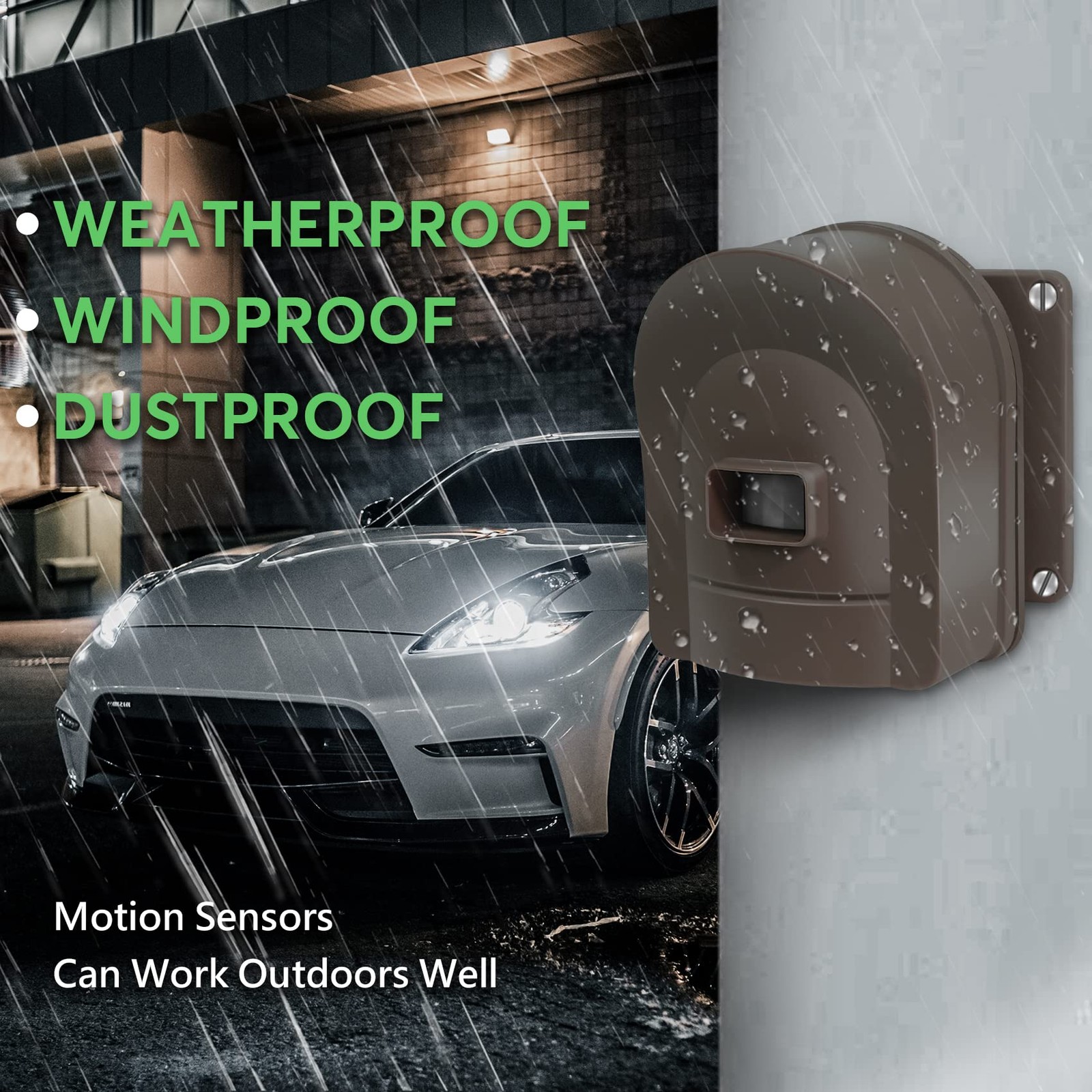 1/2 Mile Hosmart Driveway Alarm Wireless Sensor 1 receiver & 3 coffee sensors
