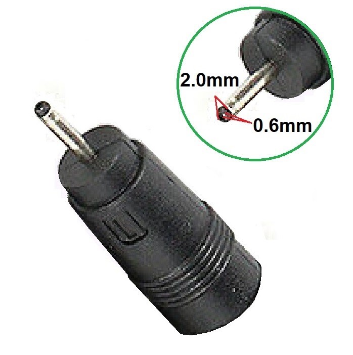 x10 Copper DC Power Connector 5.5mmx2.1mm Female to 2.0mmx0.6/0.8mm Male Adapter
