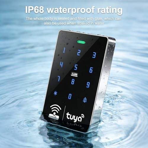 S10 TUYA Wi-Fi Access Control Keypad, IP68 Waterproof, RFID single product
