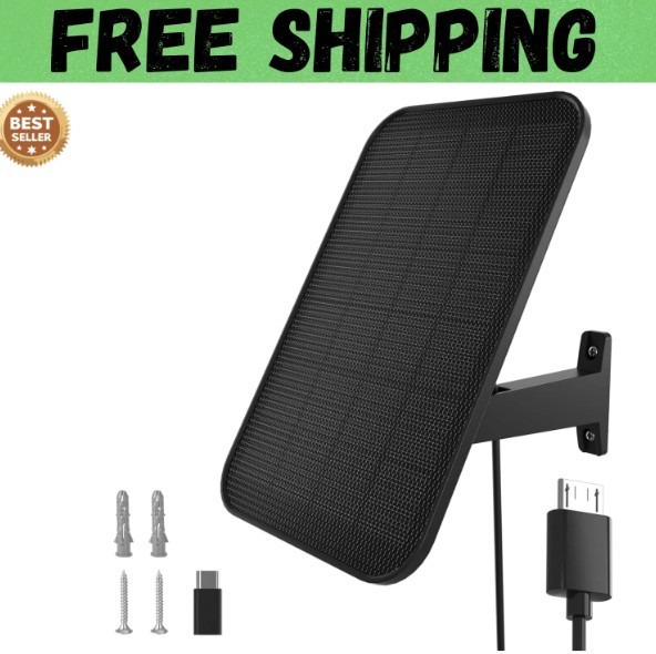 3.2W Solar Panel for Security Camera Compatible with Arlo ProPro 2, Waterpro…