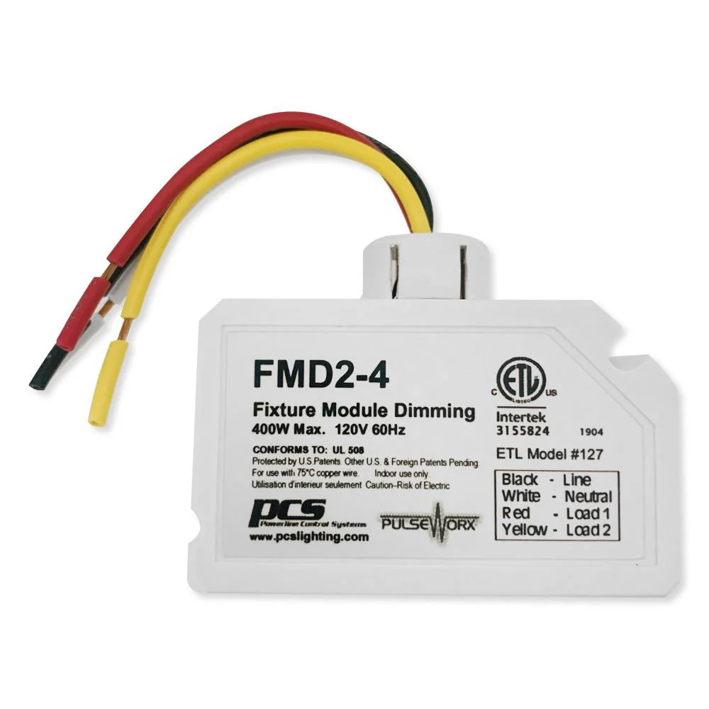PCS PulseWorx UPB Dimmer Fixture Module, 400W (FMD2-4) [Open Box]