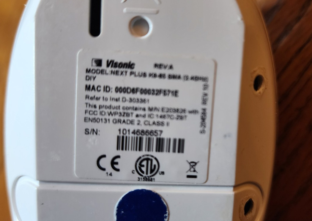 3 Visonic MODEL: Next K9-85 SMA 2.4ghz wireless motion detectors