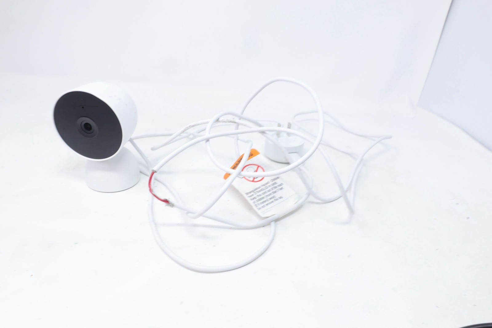 Google Nest Cam 2nd Gen Indoor Security Camera 1080p HD Wi-Fi Works *Cord Damage