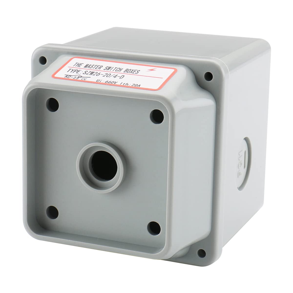 BAOMAIN Compact Switch Enclosure Box 2.6”×2.6”×3.15” 2.6″x2.6″x3.15″, Grey
