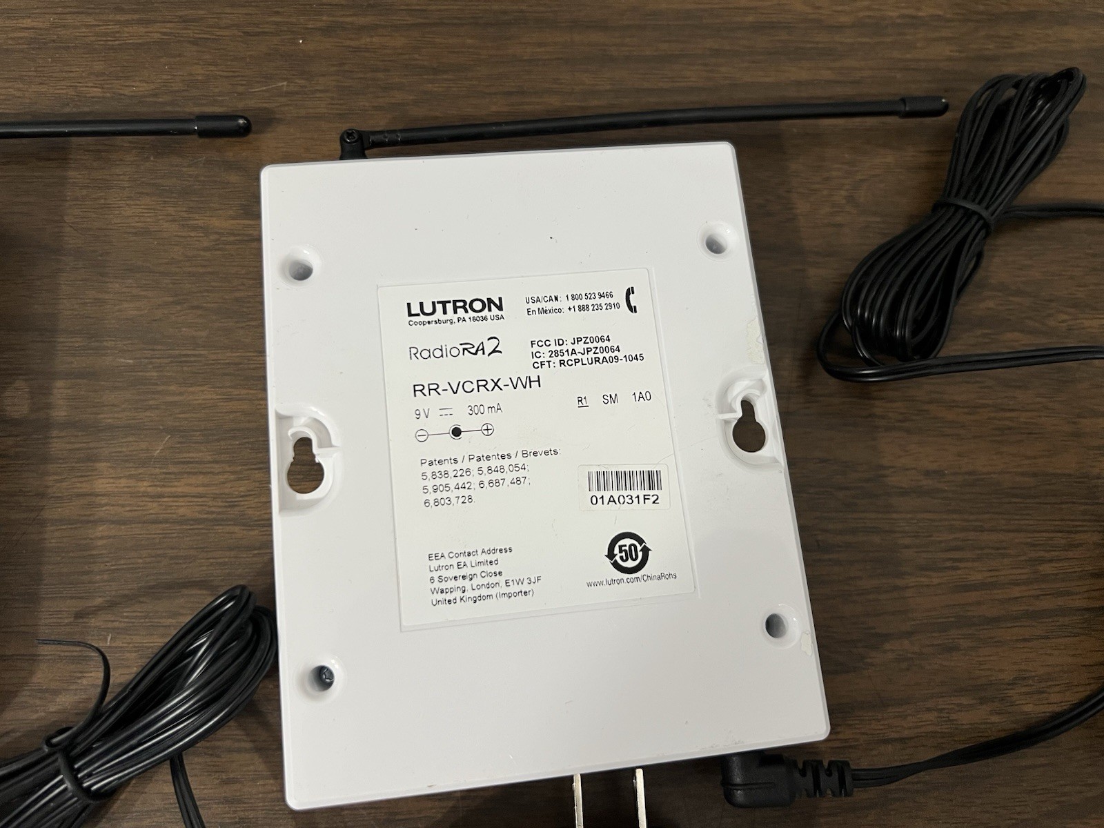 Lutron Visor Control Receiver – RadioRA2 | RR-VCRX-WH- ( PRICE FOR 1 UNIT )